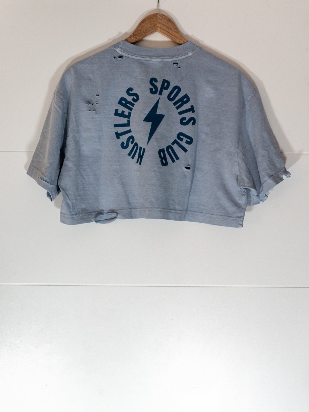 hustler distressed crop
