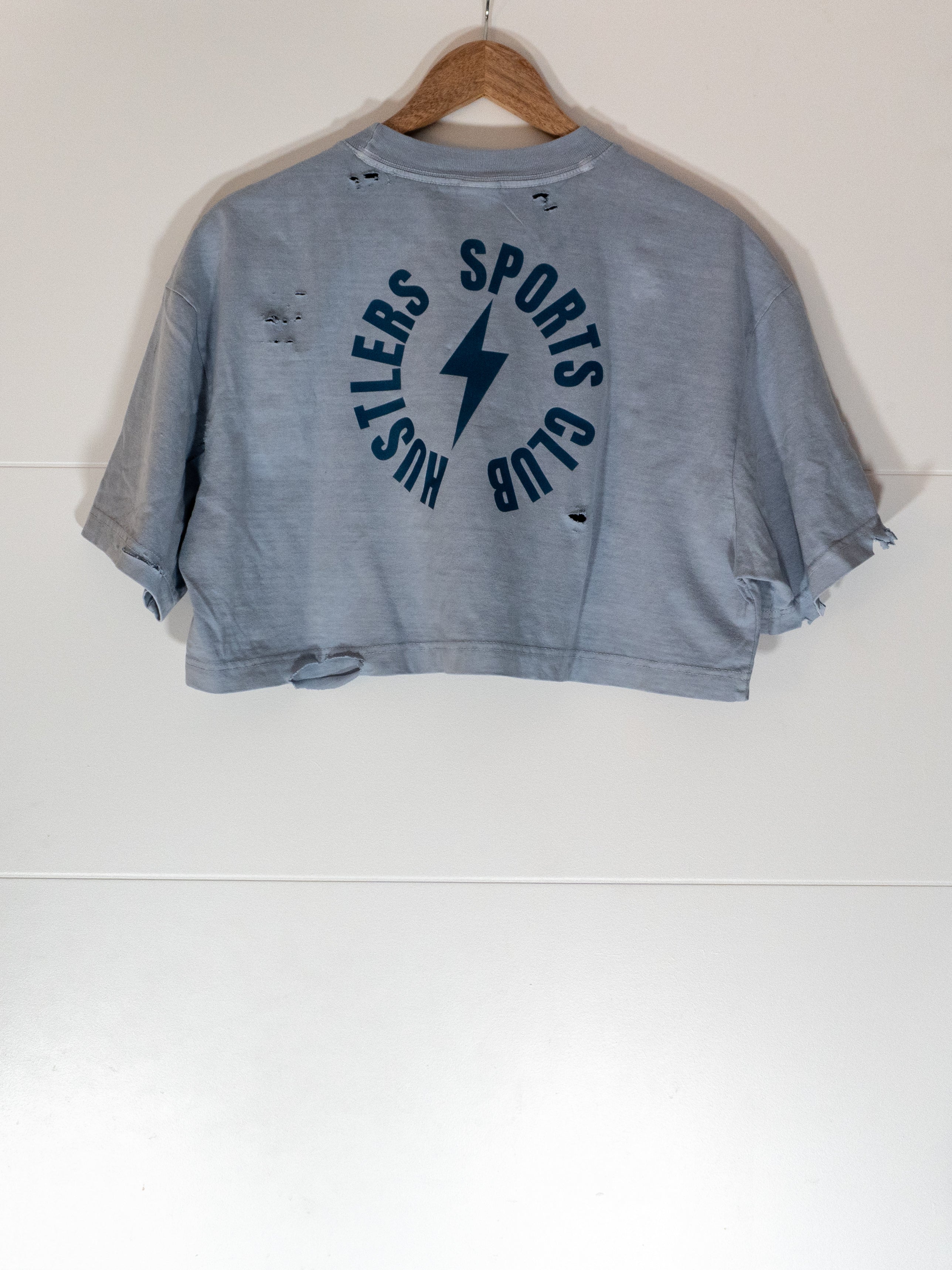 hustler distressed crop